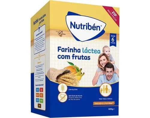 Nutriben Farinha Lactea C/Frutas 600G