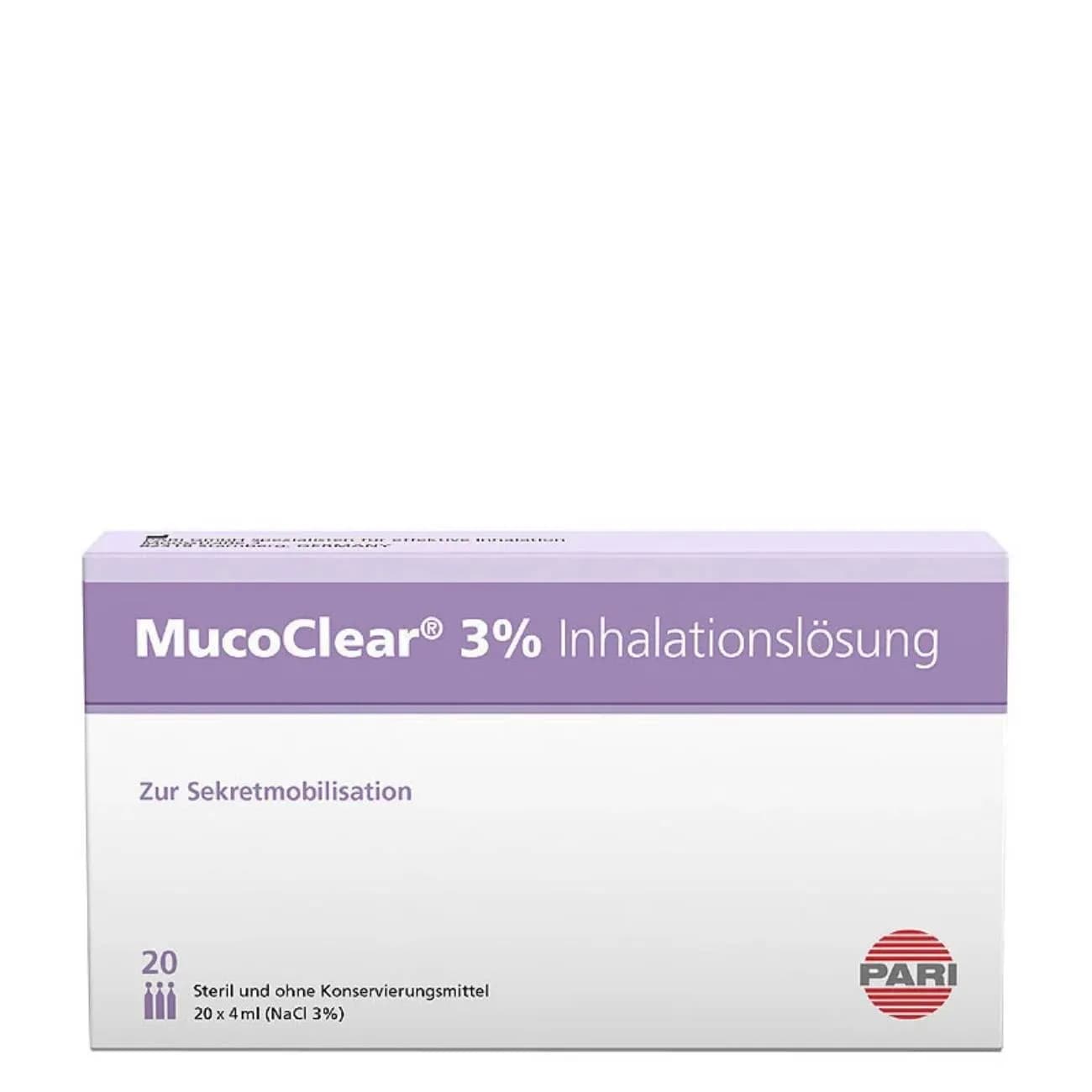 Mucoclear 3% Sol Inal Salina Hipert 20x4ML