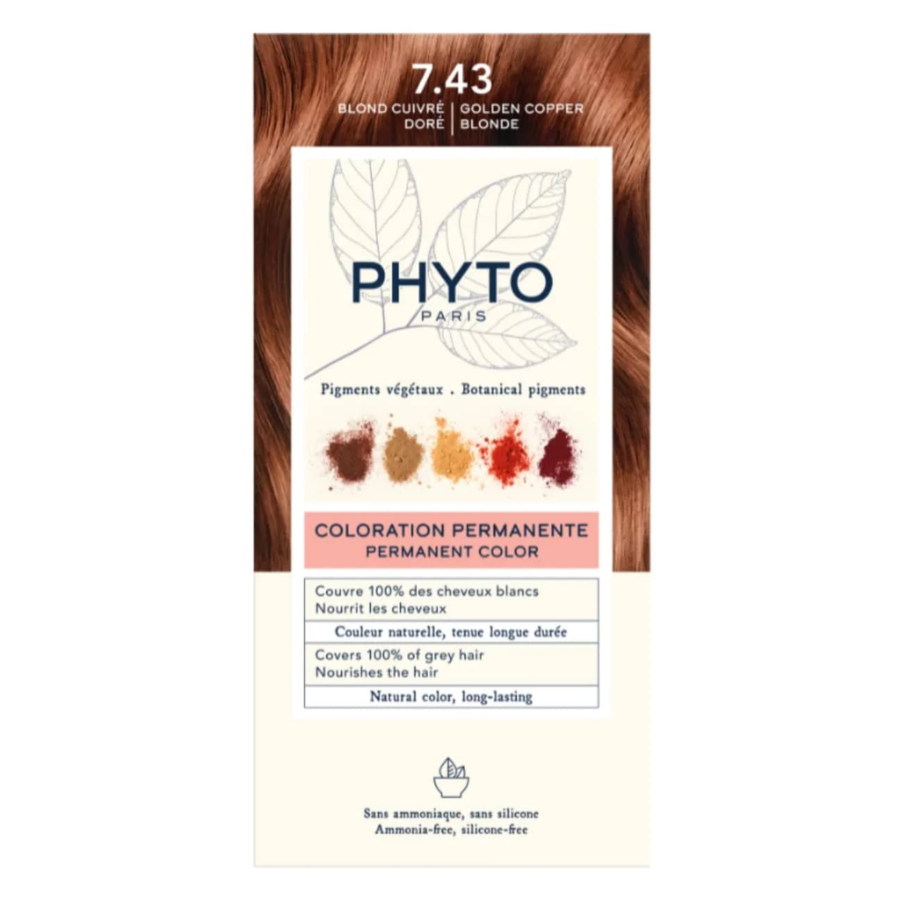 Phytocolor Col 7.43 Louro Acobr Dourado
