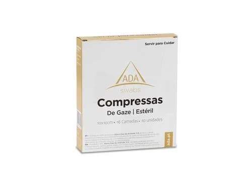 Compressa Esteril Ada 16Cam 20X20Cm X10