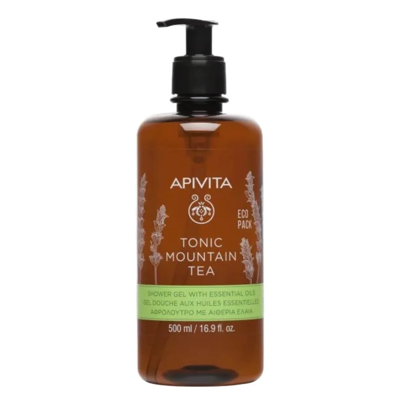 Apivita Corpo Gel Banho Mount Tea 500Ml