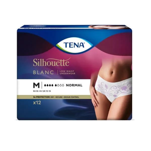Tena Silhouette Cueca Br Floral M CbX12