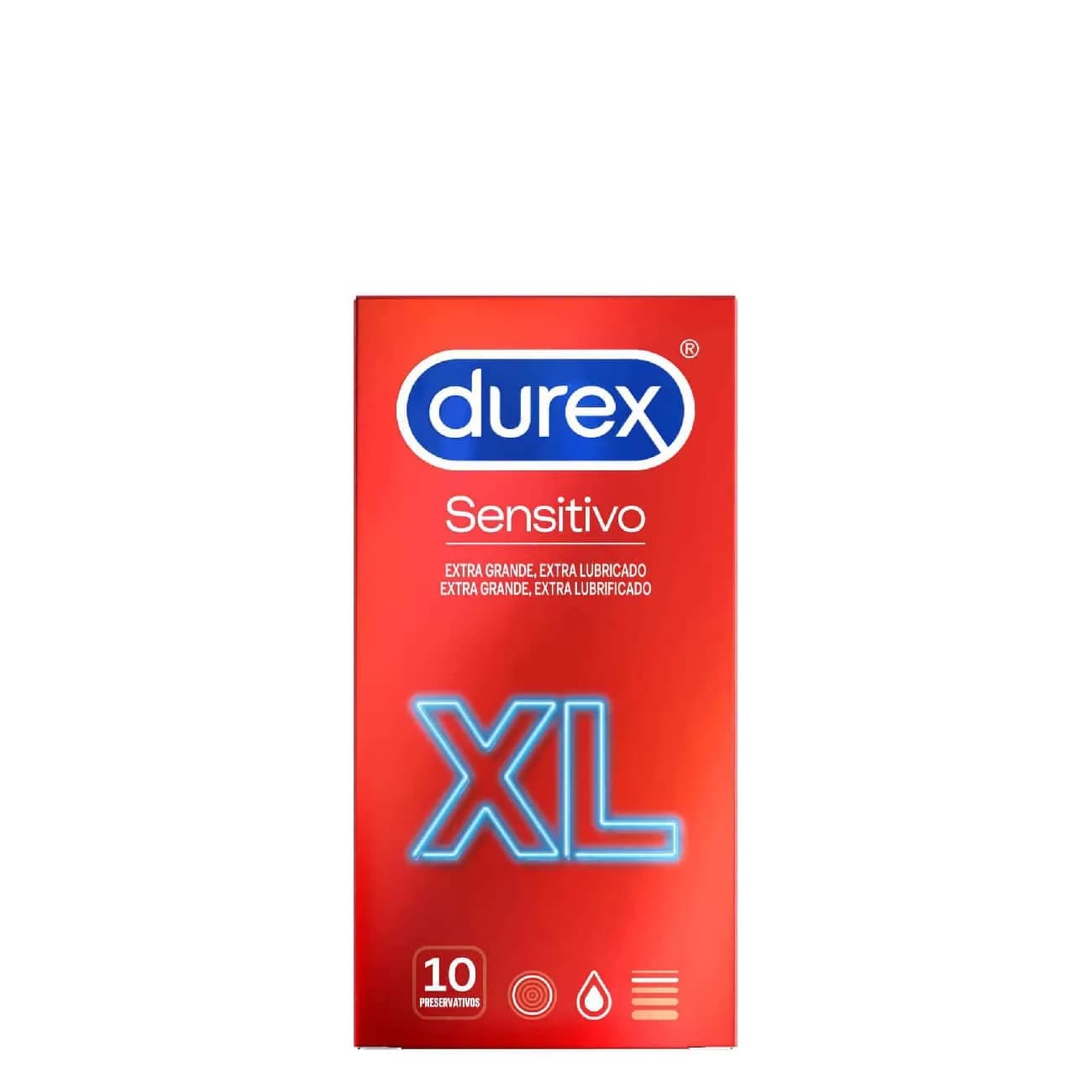 Durex Sensitivo Preservativo Xl X10