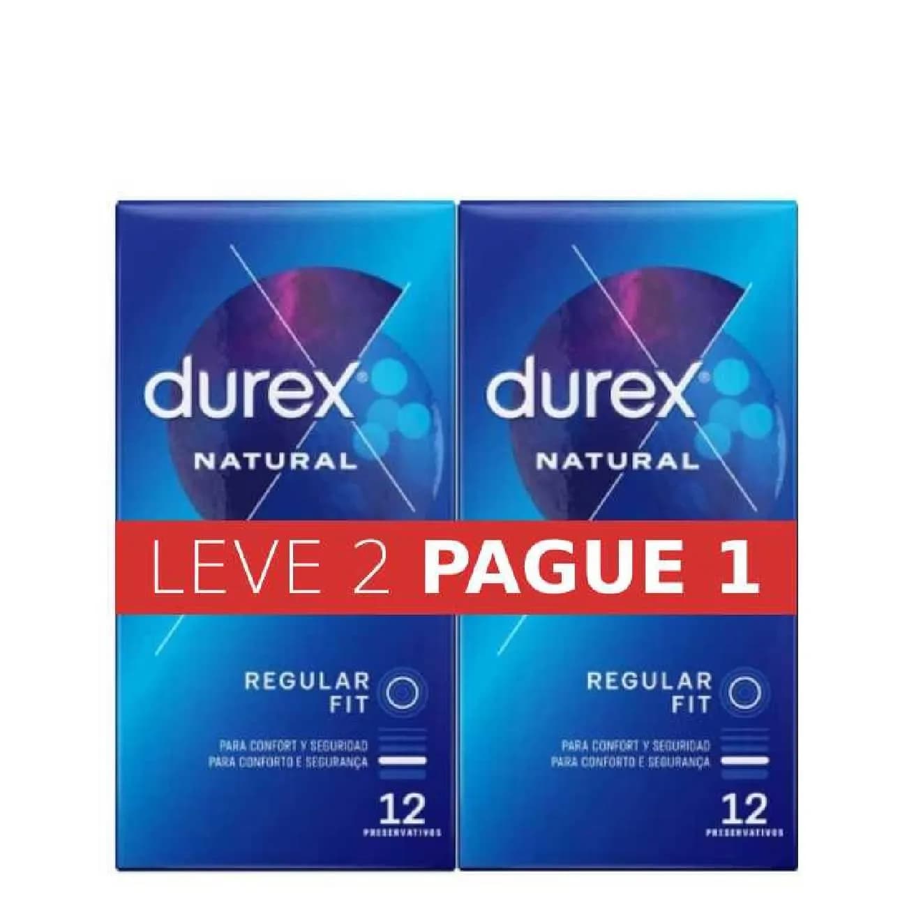 Durex Natural Plu PreservatiX12+Of2ªemb