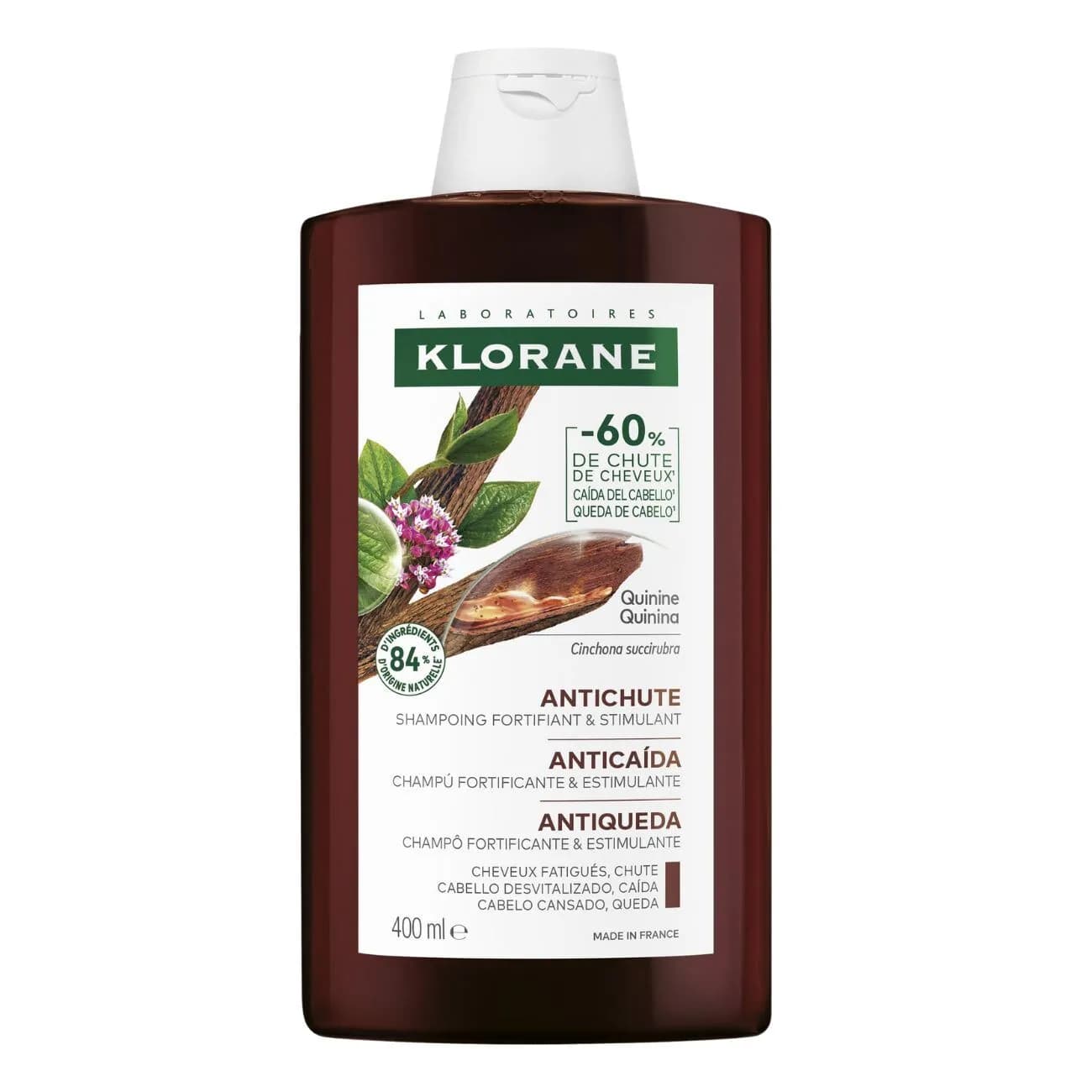 Klorane Capilar Ch Quinin/Edelv Bio 400Ml