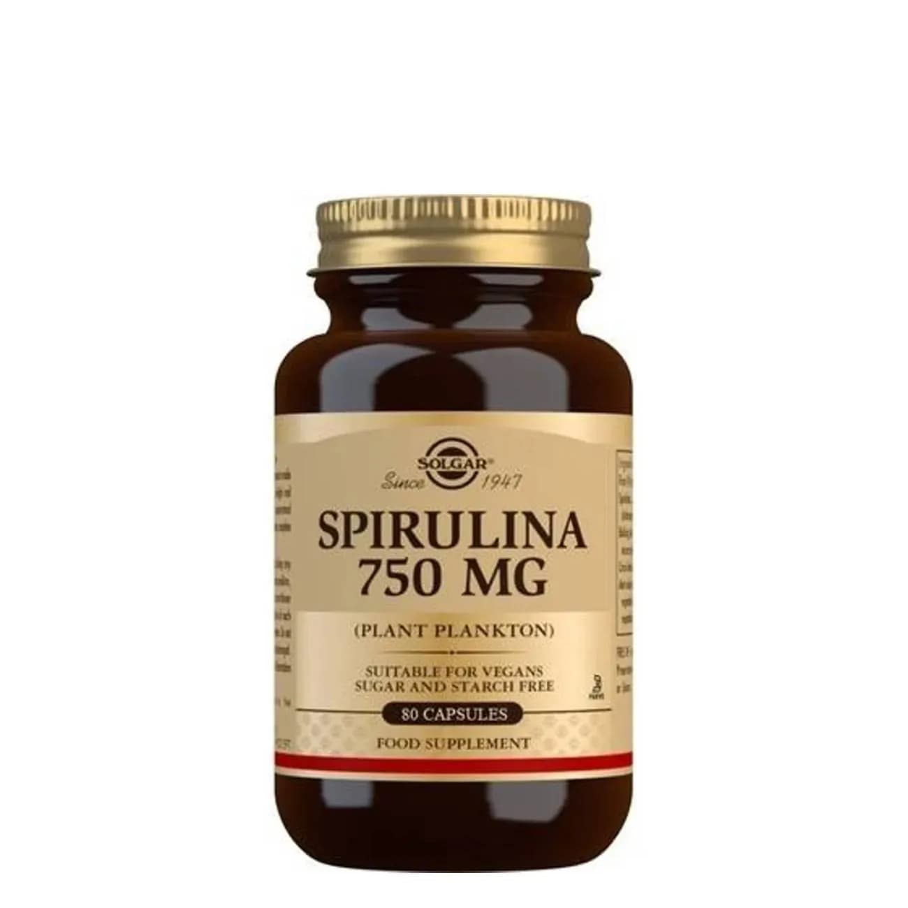 Solgar Spirulina Caps 750mg x80