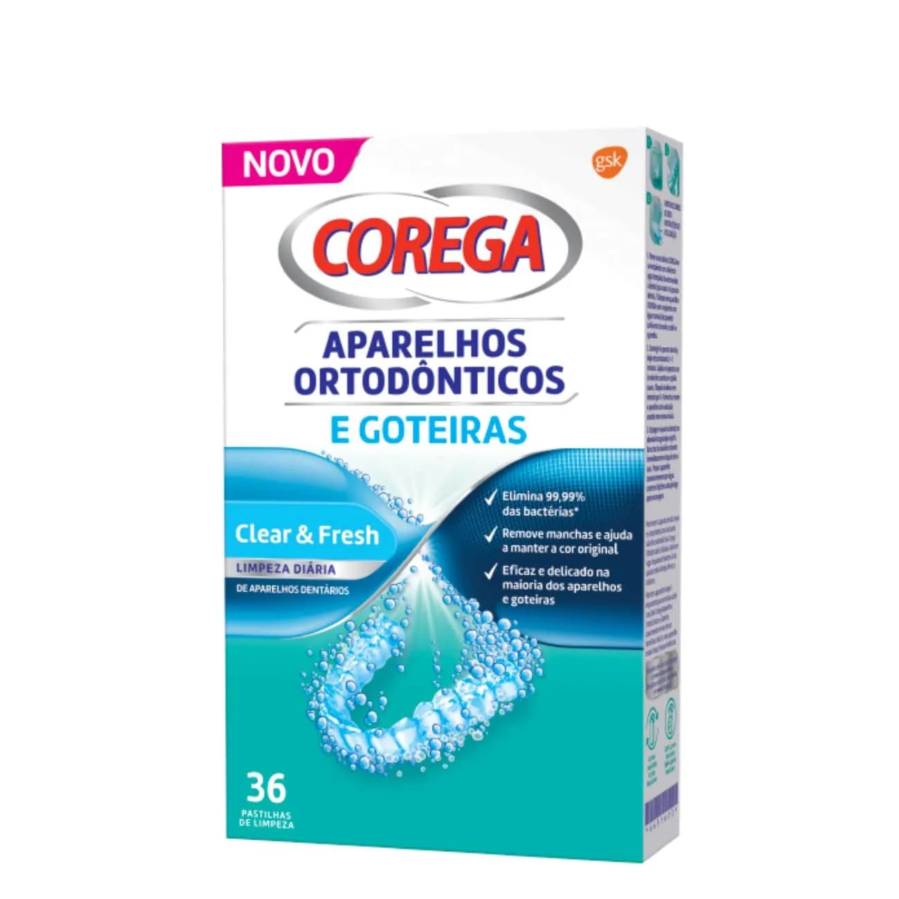 Corega Ortodont Goteiras Past Limp X36