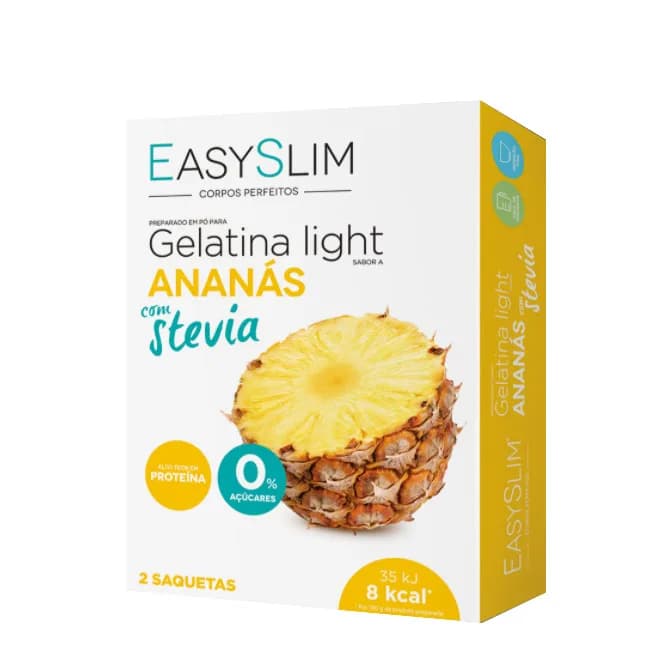 Easyslim Gelatina Lg Ananas Stev Saq X2