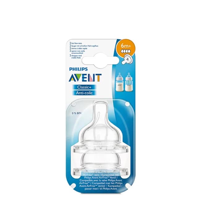 Philips Avent Tet Silic Fluxo Rapido X2