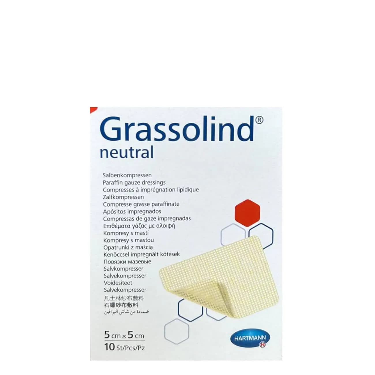 Grassolind Cpssa Pda 5x5 Cm X 10 compressa