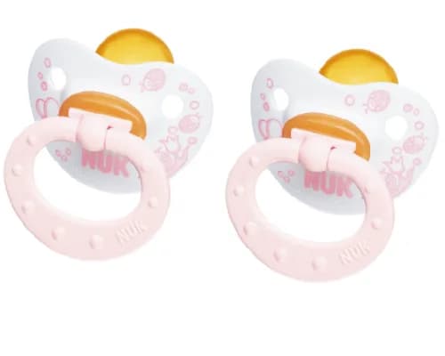 Nuk Chupeta N1 Chup Latex Rosa X2
