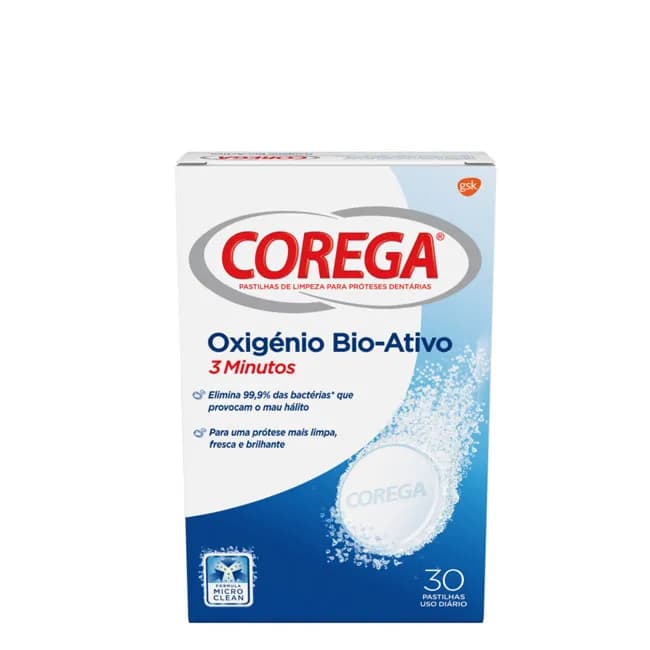 Corega Bio Activo Pst Protese X 30