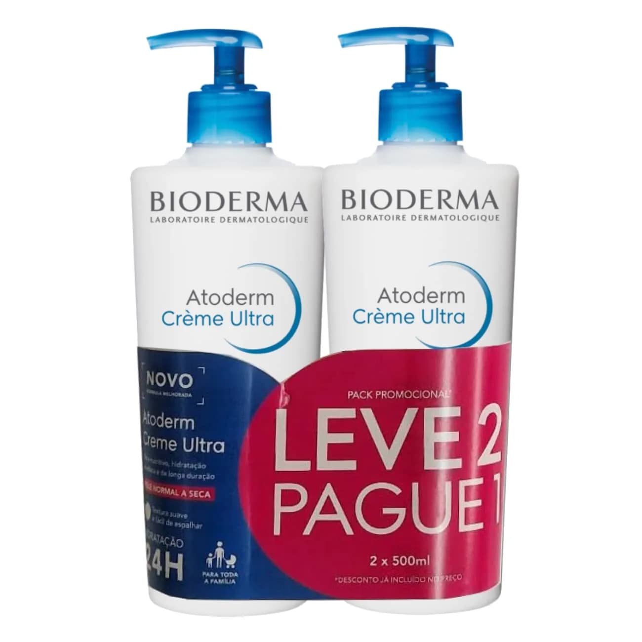 Atoderm Bioderma Cr 500Ml X2+Desc