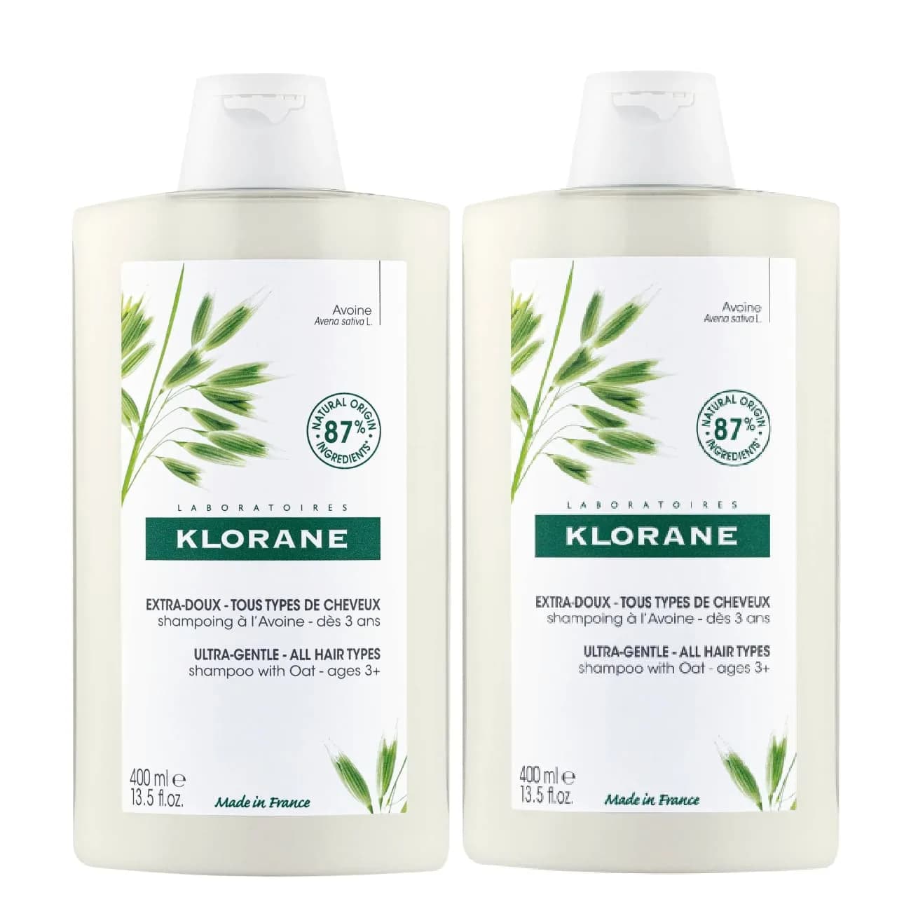 Klorane Capilar Ch Lt Aveia 400Ml Duo