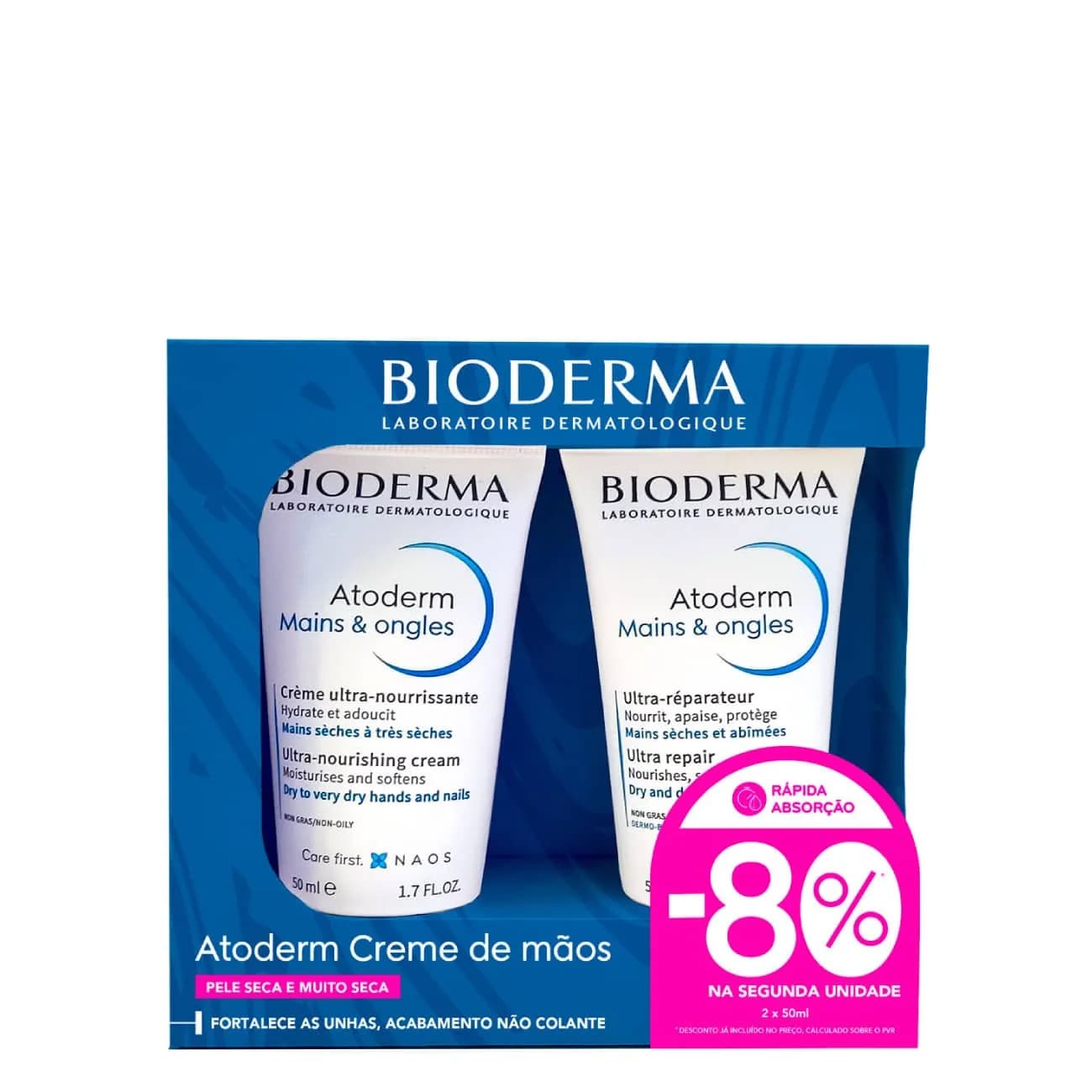 Bioderma Atoderm Creme Mãos Duo Creme c/ desconto