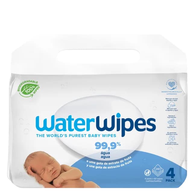 Waterwipes Toalhit Biodeg Bebe 60X4