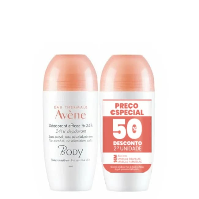 Avene Body Deo Eficacia 50ml Duo 50% 2U