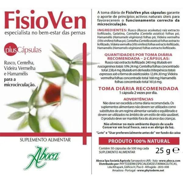 Fisioven Plus Capsulas Caps500mg X50