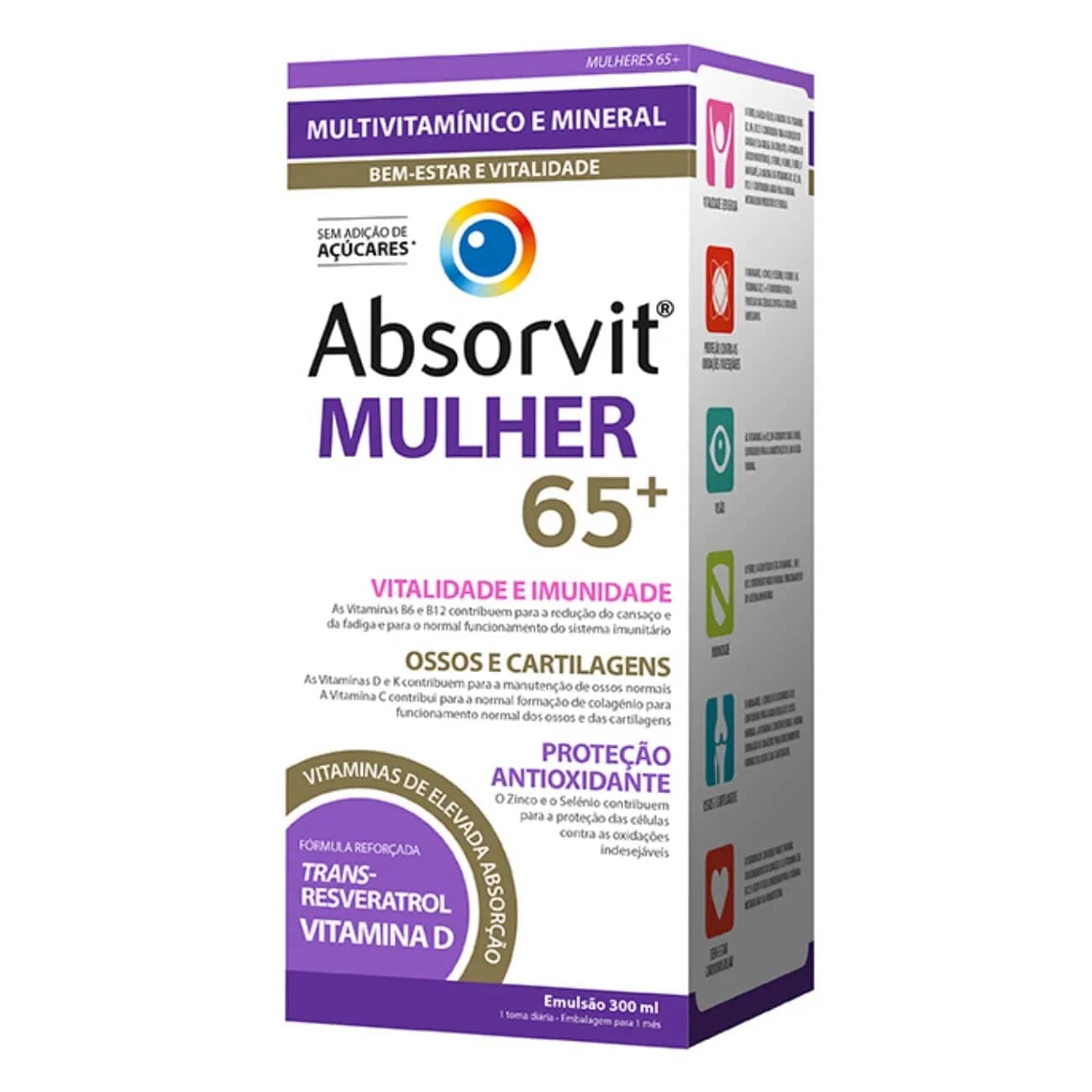 Absorvit Mulher 65+ Emul 300Ml