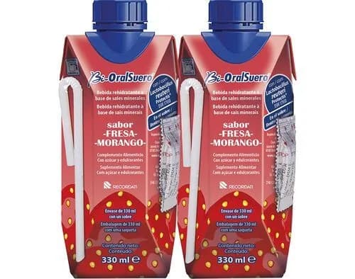 Bi-Oralsuero Morango Sol Or 330Ml X2