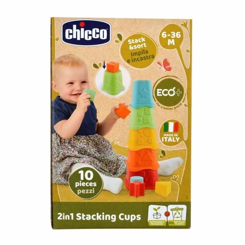 Ch.Bri9373100000 Eco Copos Empilhav 2 Em 1