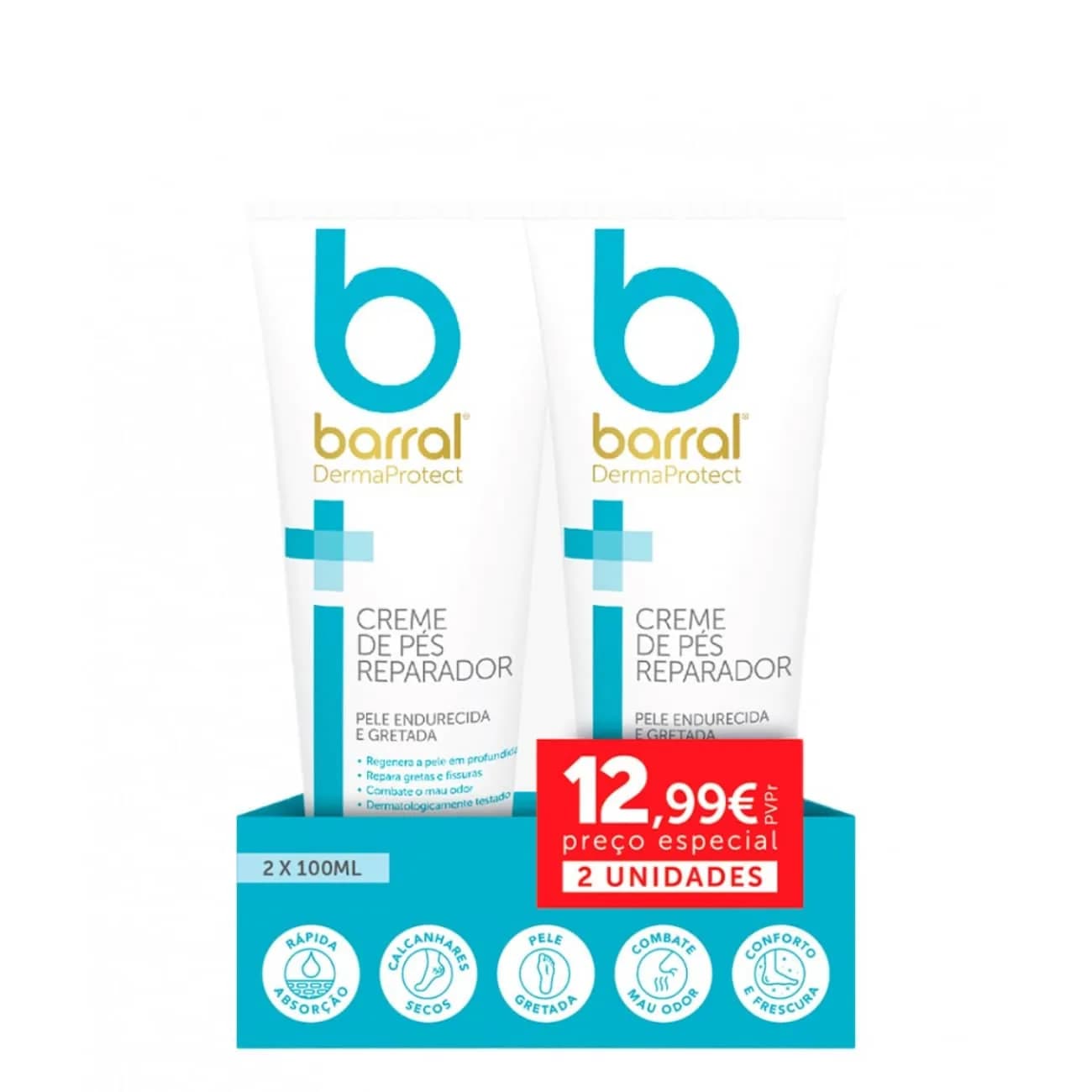 Barral Dermaprote Cr Pes Rep100x2 PrEsp
