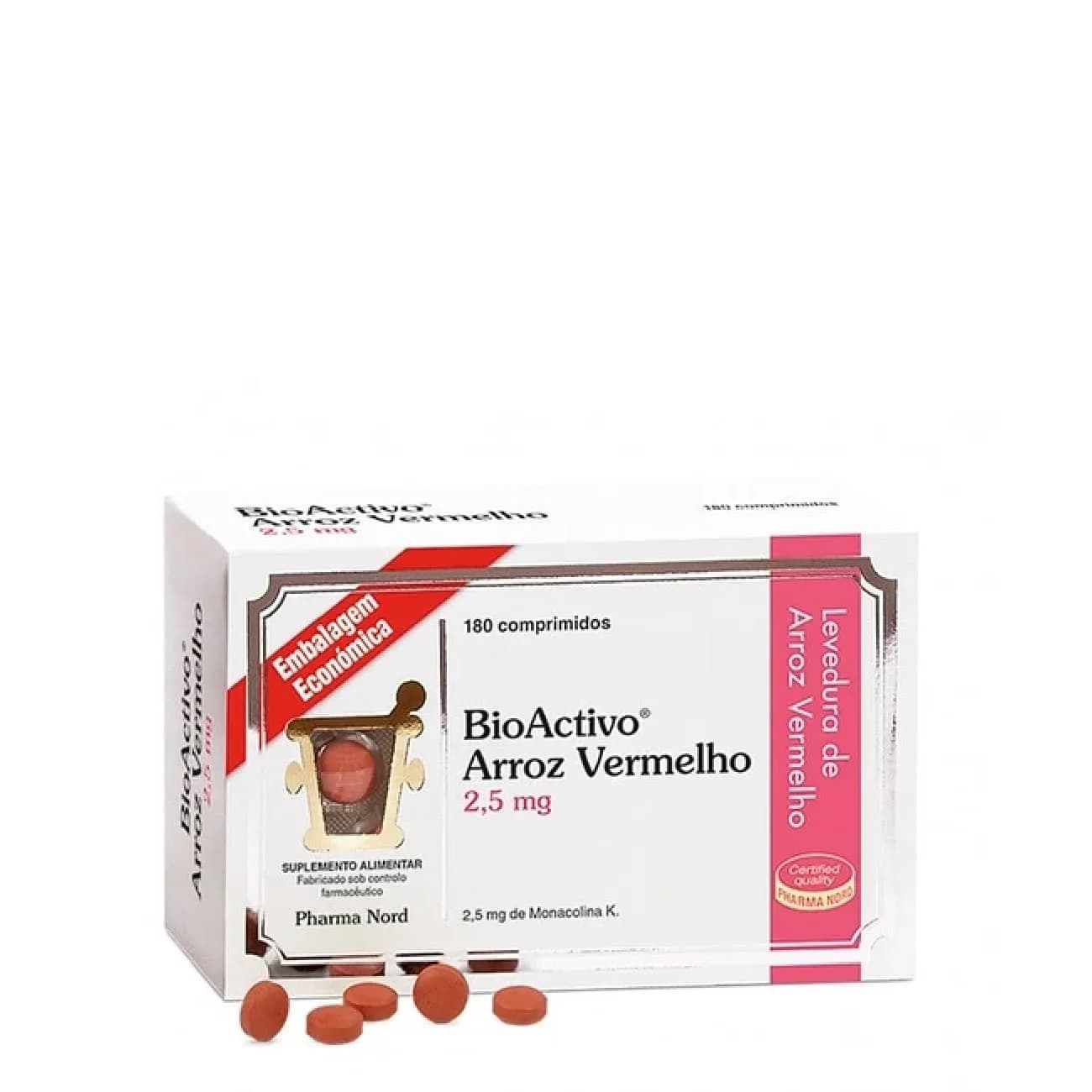 BioActivo Arroz Vermelho 2,5mg CompX180
