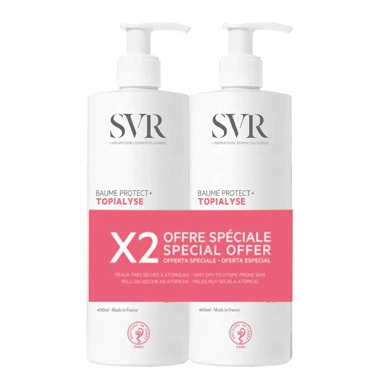 SVR Topialyse Baume Protect+ 400ml X2
