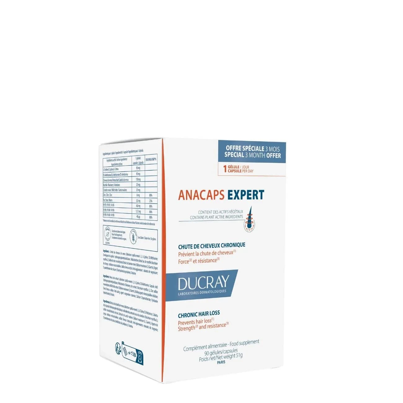Ducray Anacaps Expert Caps X90