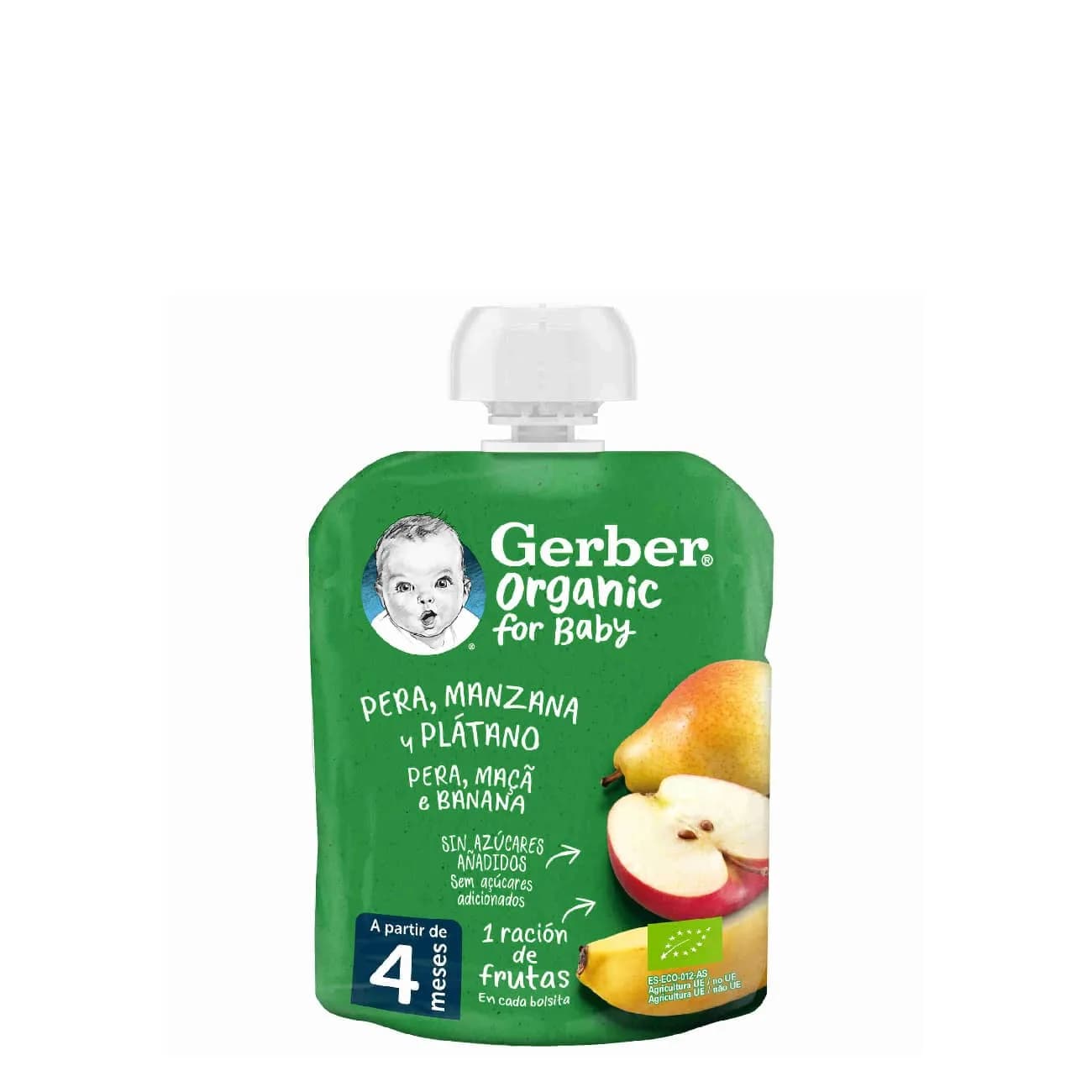 Gerber Bio Pacot Pera/Maça/Ban 90G 4M+