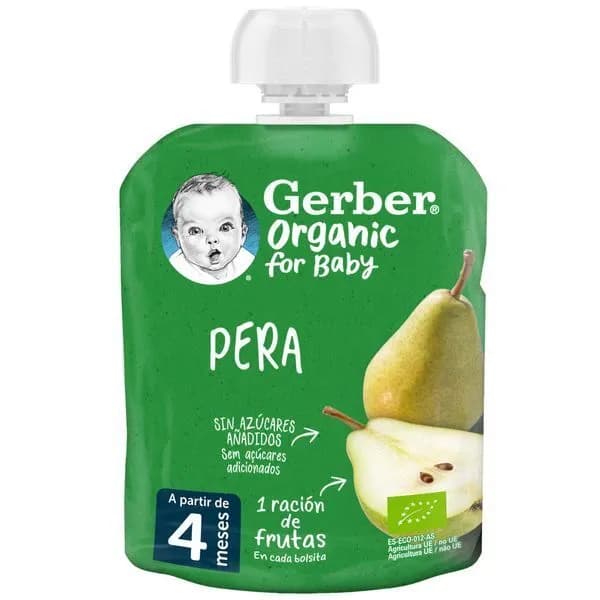 Gerber Bio Pacot Pera 90G 4M+