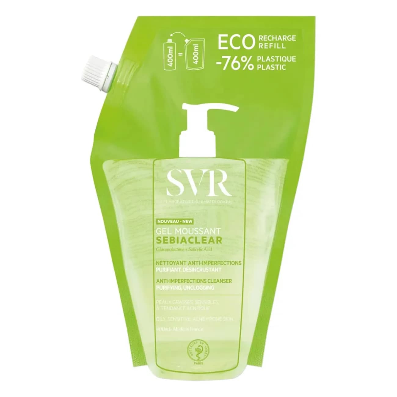 SVR Sebiaclear Gel Mouss Refill 400Ml