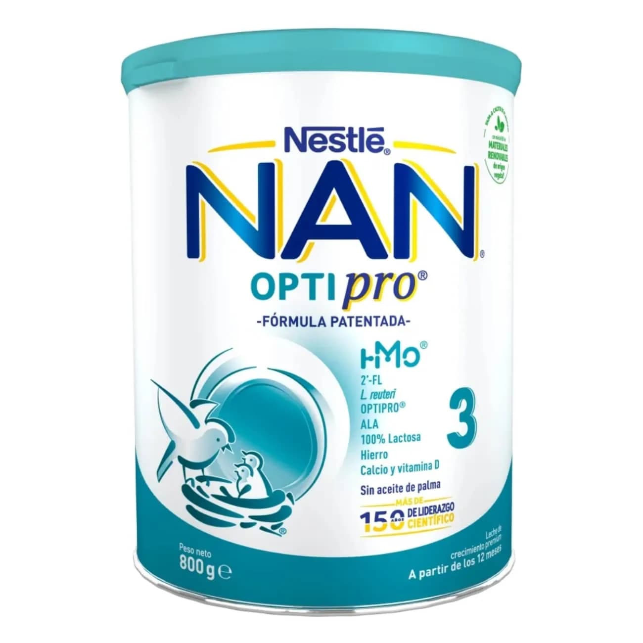 NAN Optipro 3 Leite Crescimen 12M+ 800g