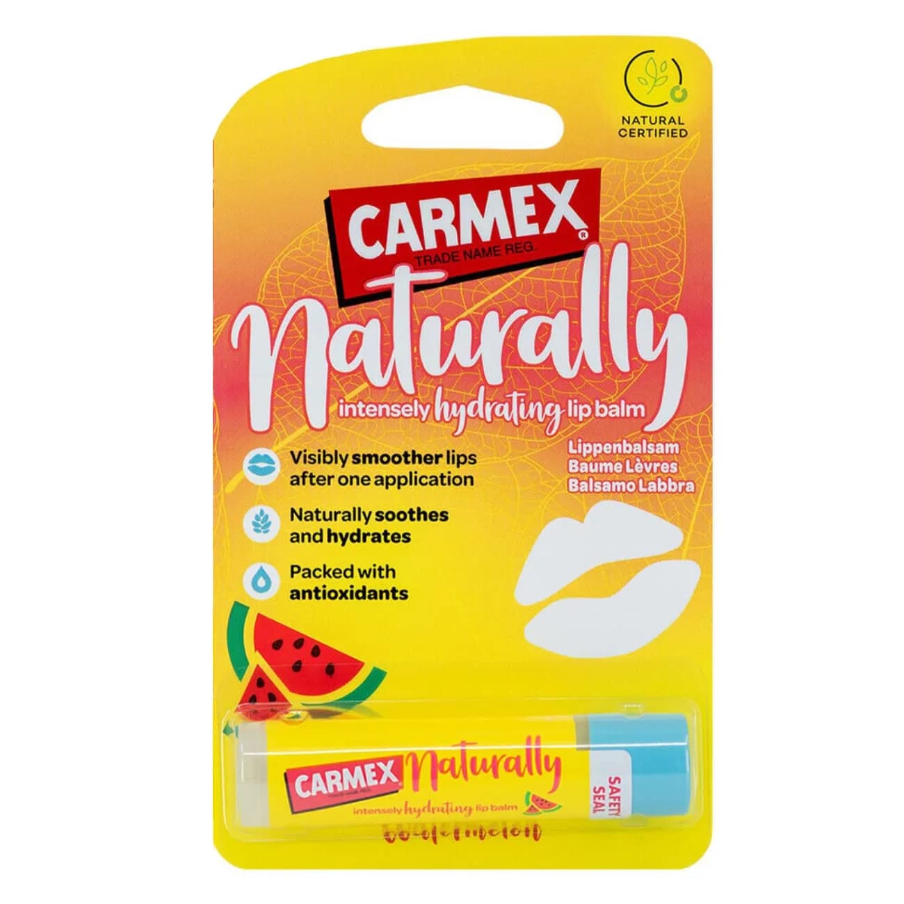 Carmex Nat Stick Hid Lab Watermel 4,25G