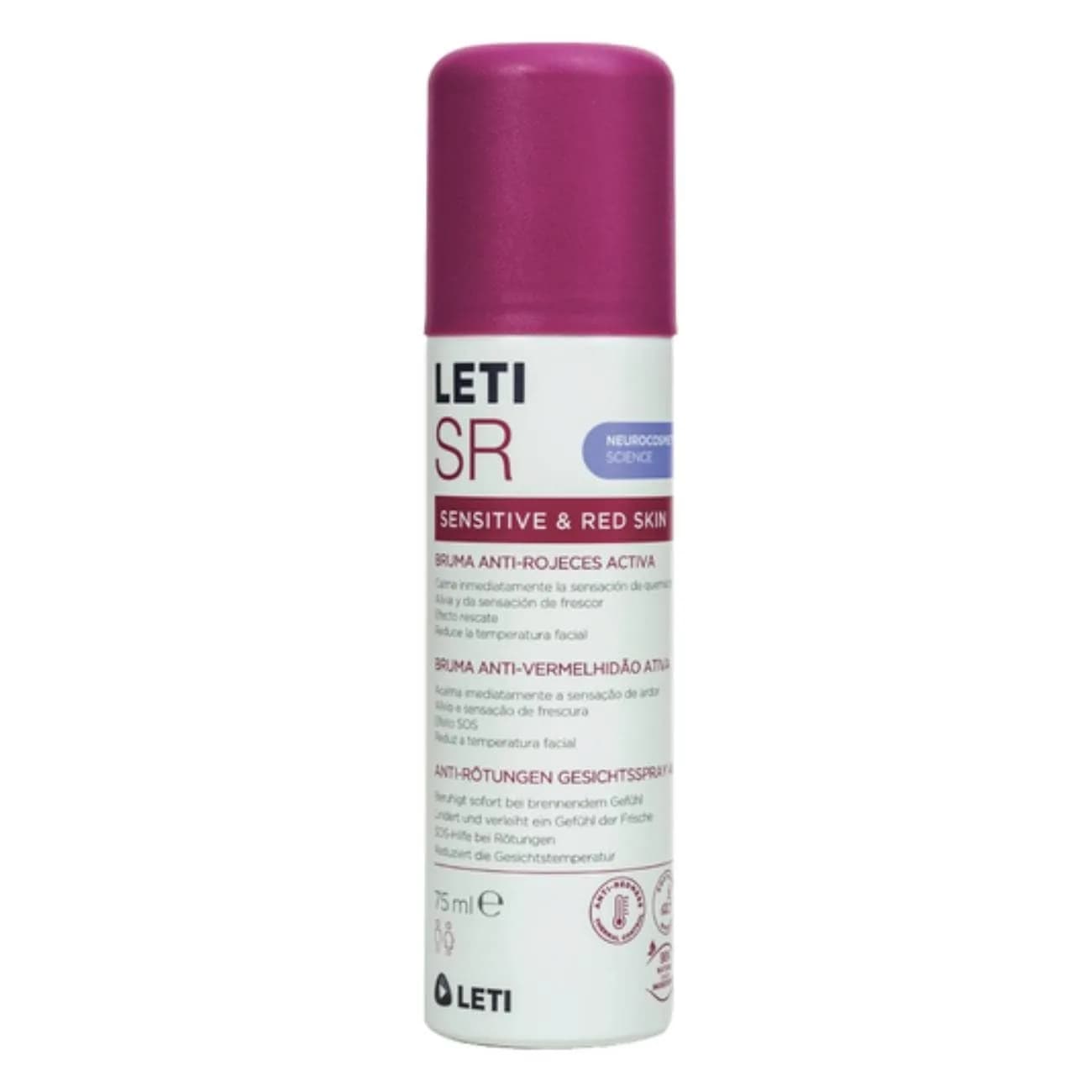 Leti SR Sol Bruma Anti-Vermelh Ativ75Ml