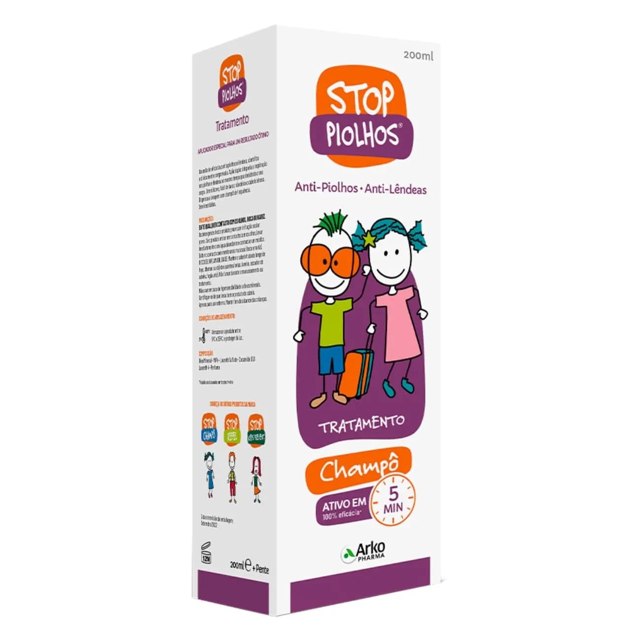 Stop Piolhos Ch Tratamento Pente 200ml