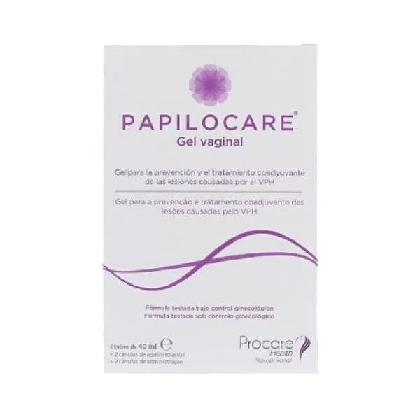 Papilocare Gel Vaginal Canula 40ml X2