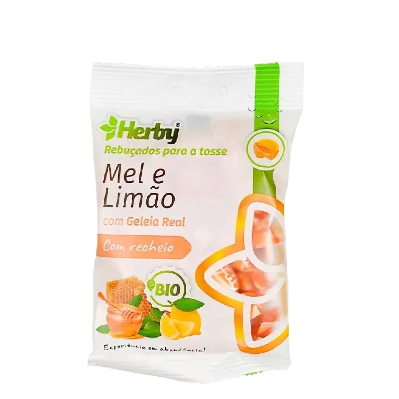 Herby Reb Bio C/recheio Mel Limão 60g