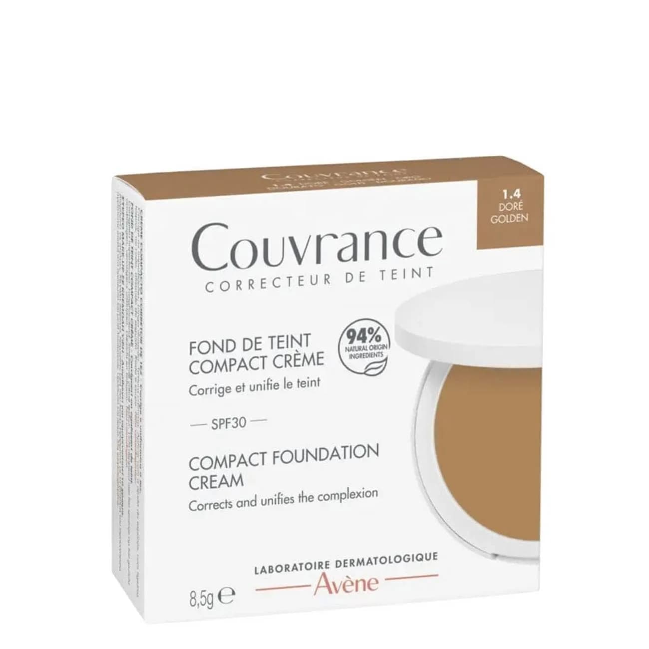 Avene Couvrance Cr Comp Dourado 8,5G