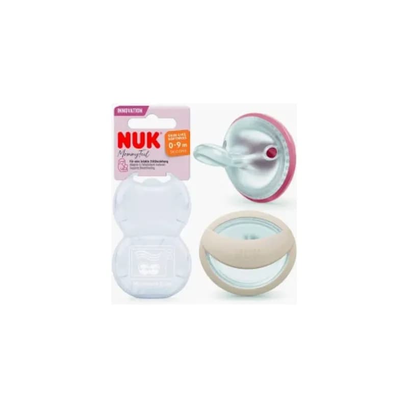 Nuk Mommy Feel Chup Silic 0-9m Rosa X2
