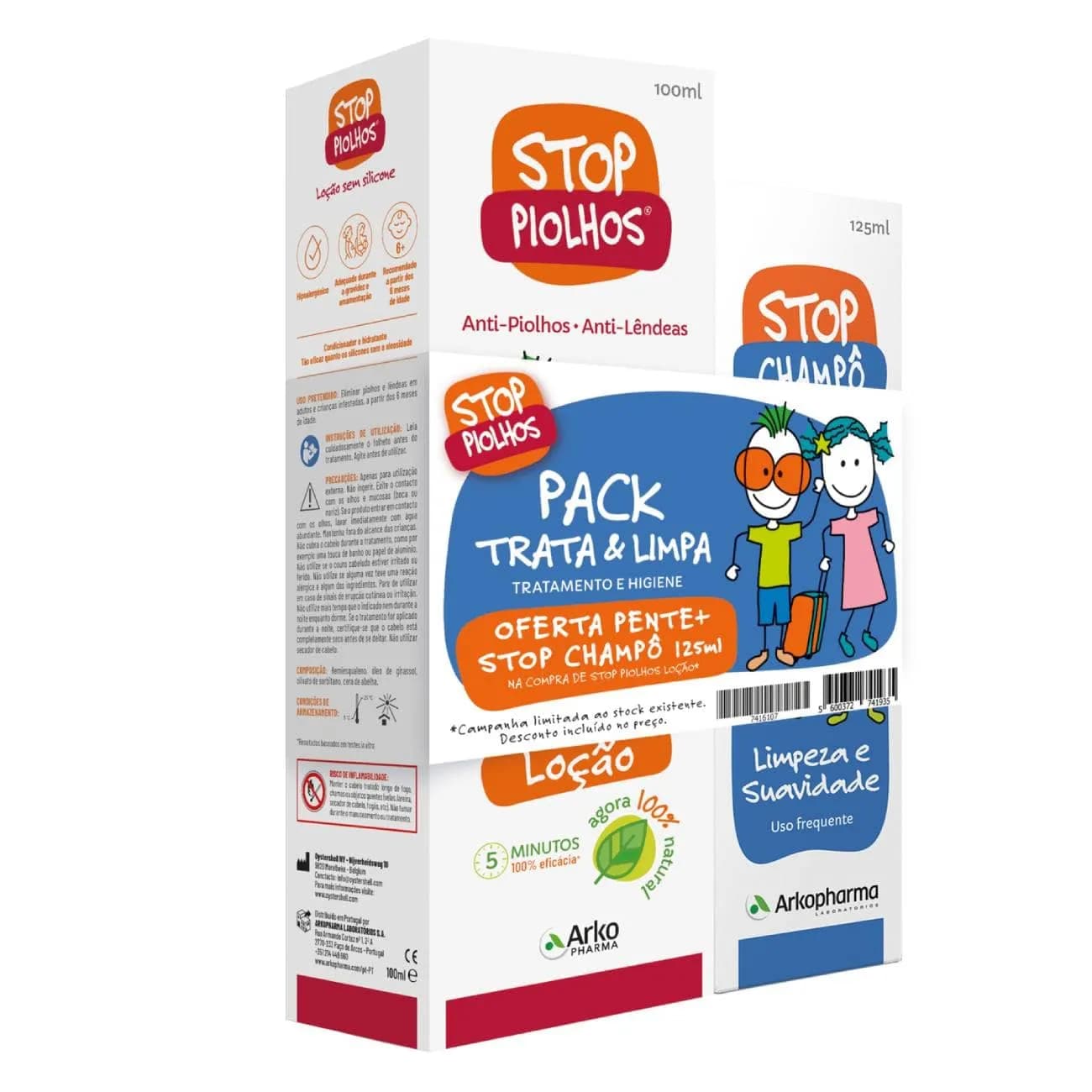 Stop Piolhos Pack Trata&Cuida Loc100+Ch