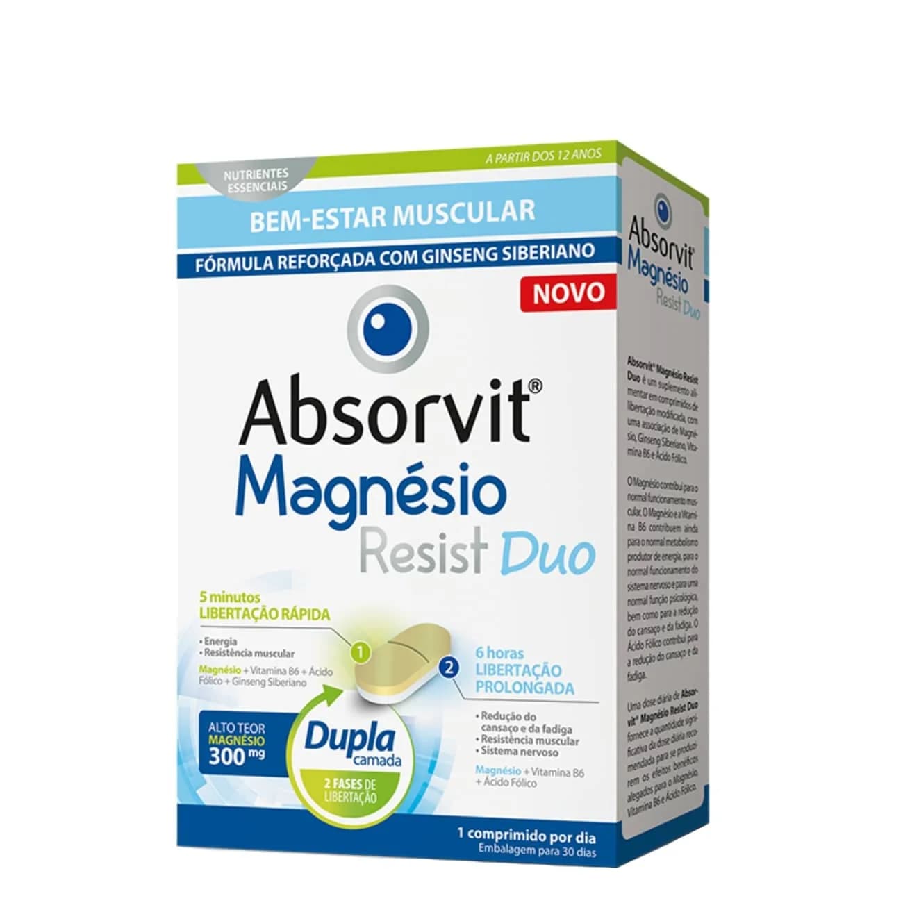 Absorvit Magnésio Resist Duo Comp X30