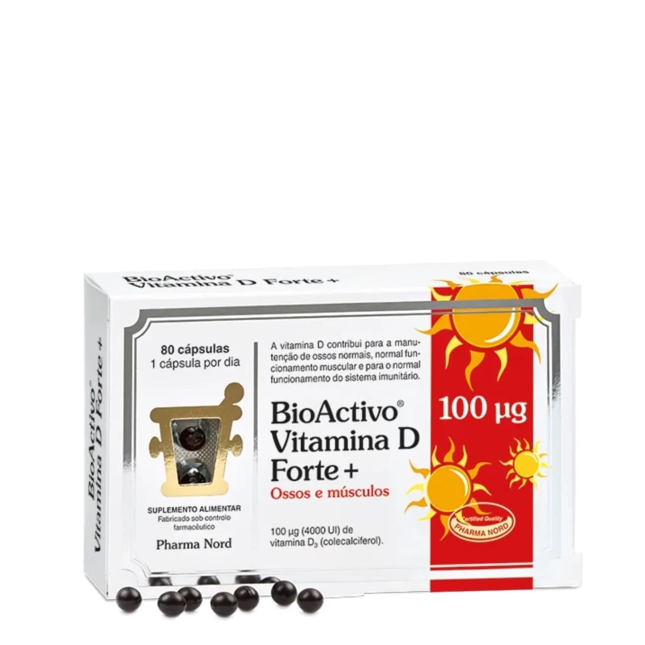 Bioactivo Vitamina D Forte+ Caps X80