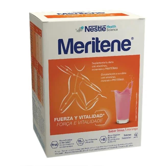 Meritene Força Vitalid Morango Saq X15