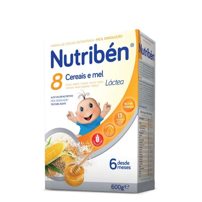 Nutriben Farinhas 8 Cereais Mel La 2 X 300g