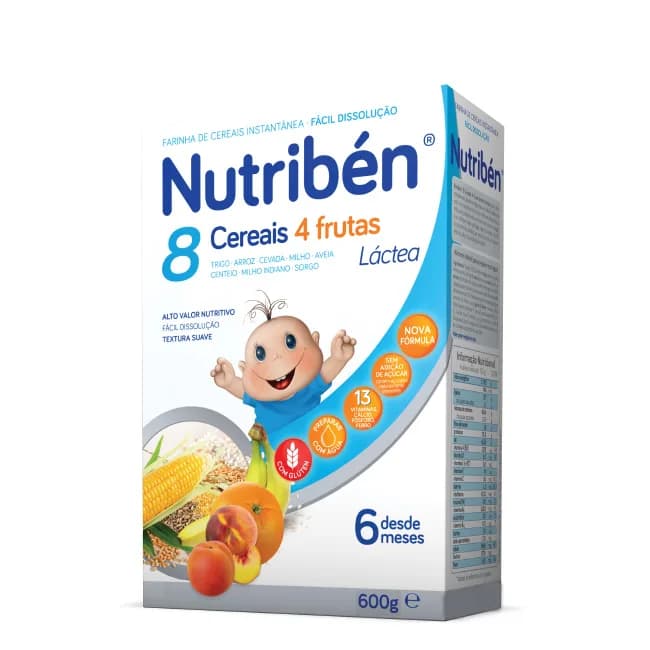 Nutriben Farinhas 8 Cereais 4 Frut La 2x300