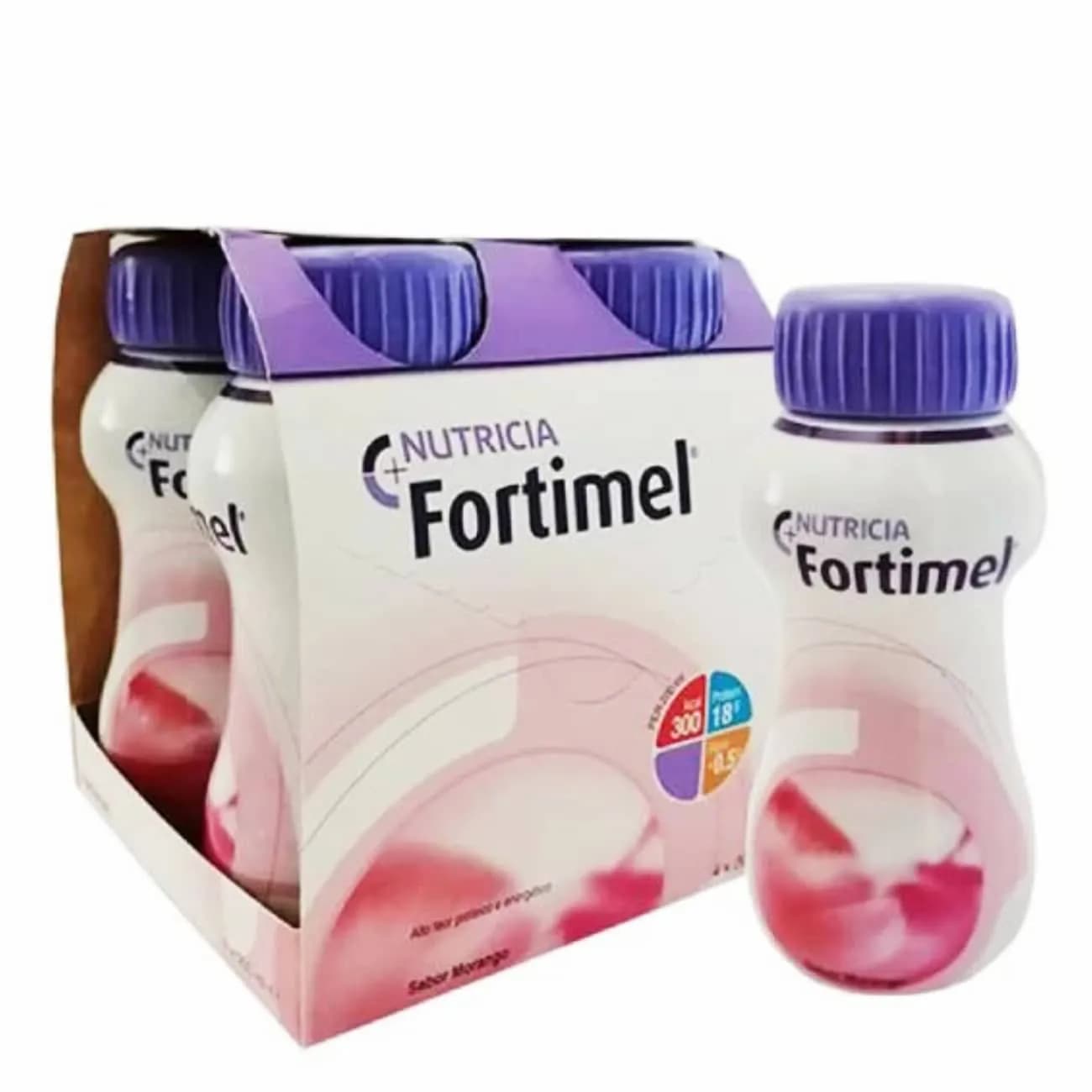 Fortimel Sol Morango 200ml X4 emul oral frasco