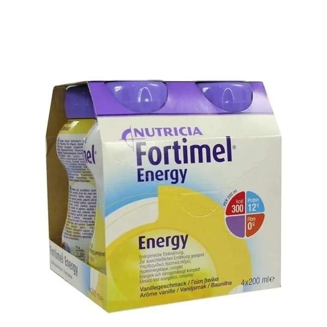 Fortimel Energy Sol Or Baunilha 200ml X4 emul oral frasco