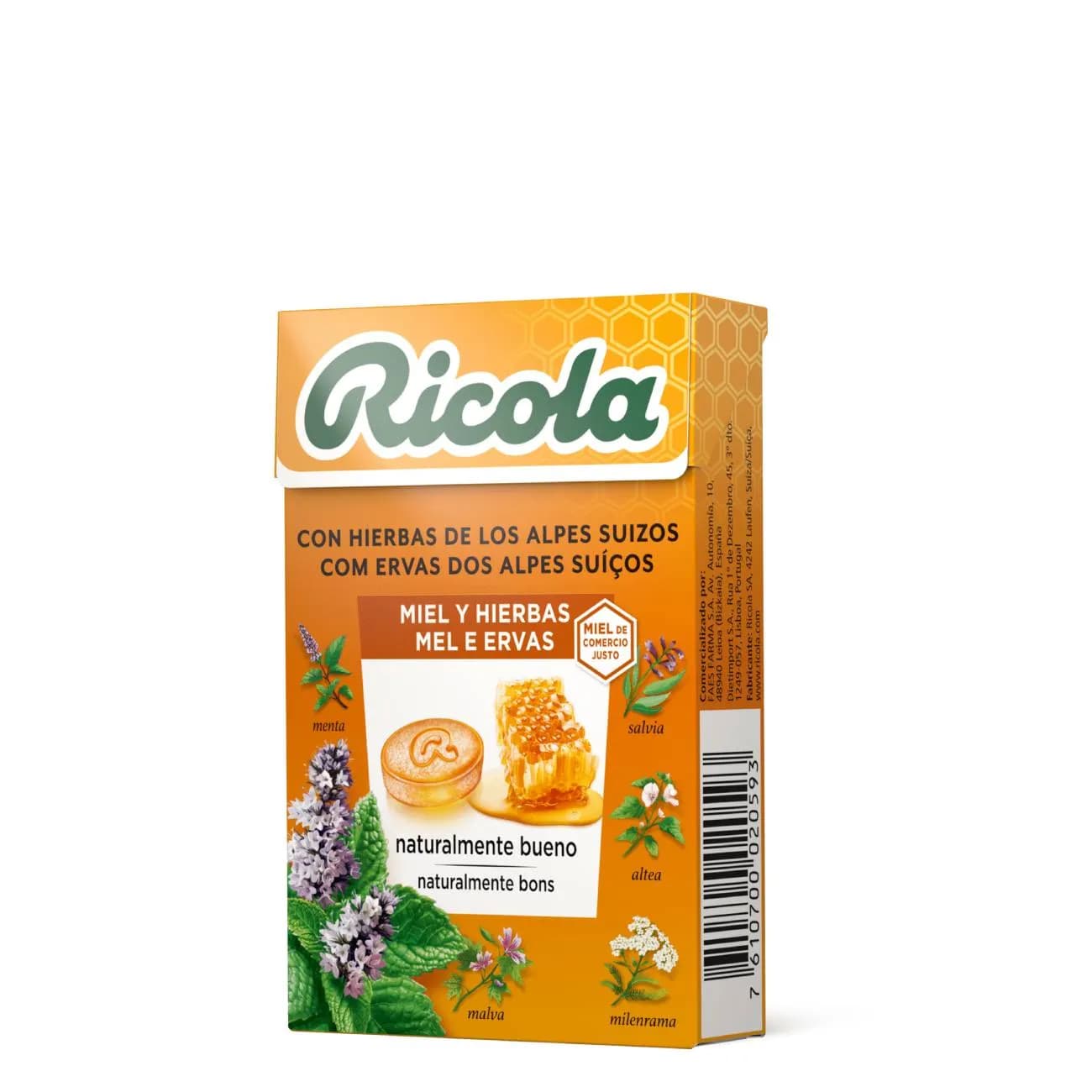 Ricola Reb Mel e Ervas 50G