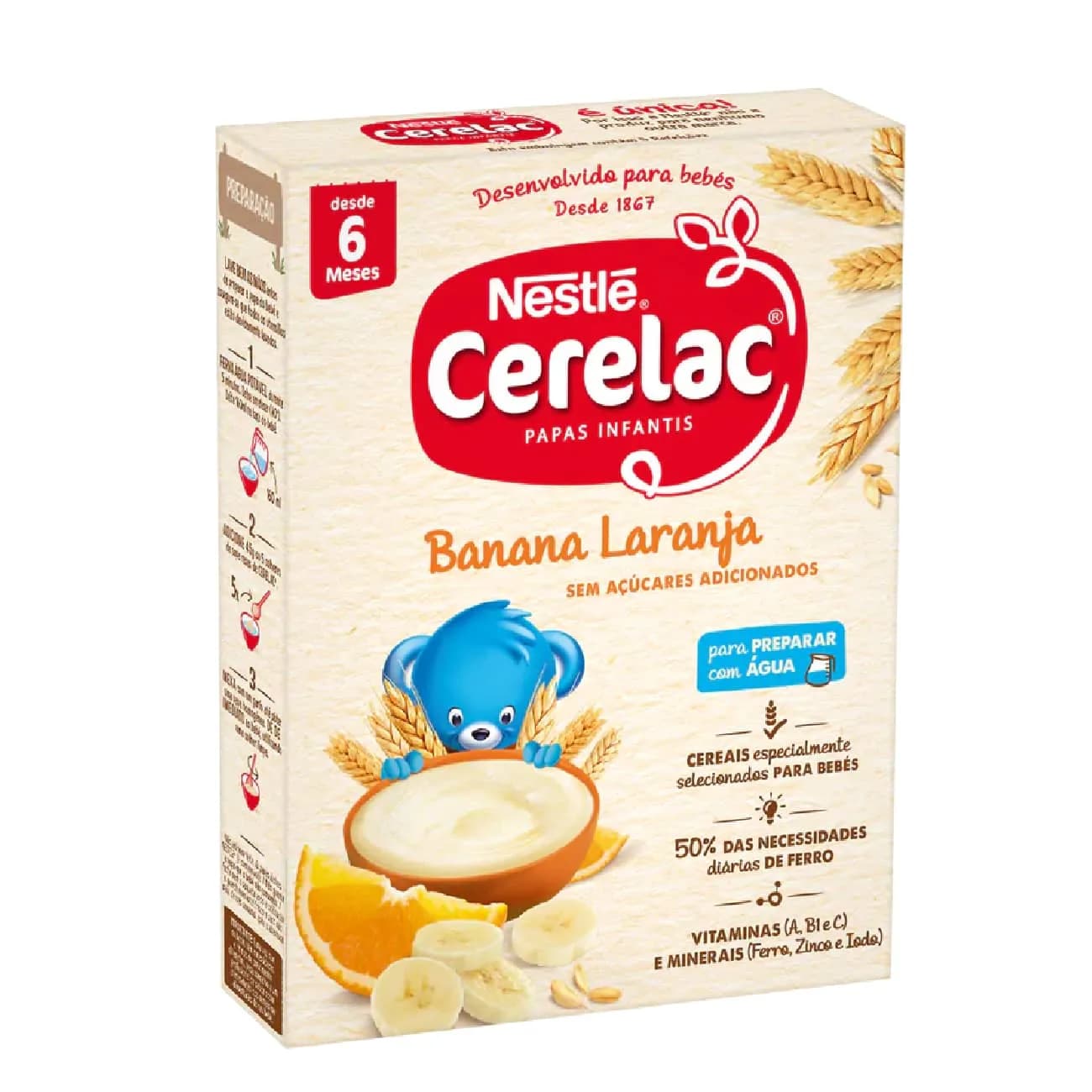 Cerelac Farinha Lactea Banana Laranja 250G 6M+